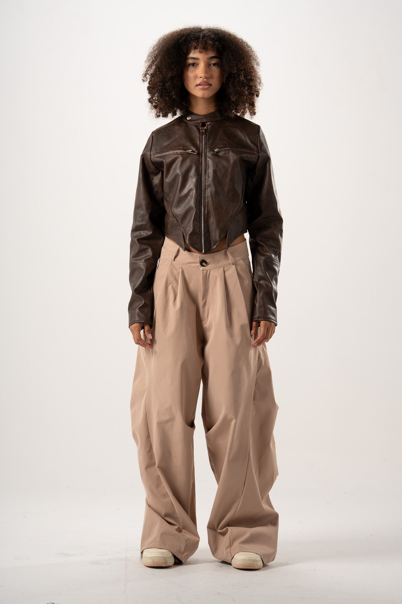Refined Pleated Pants
