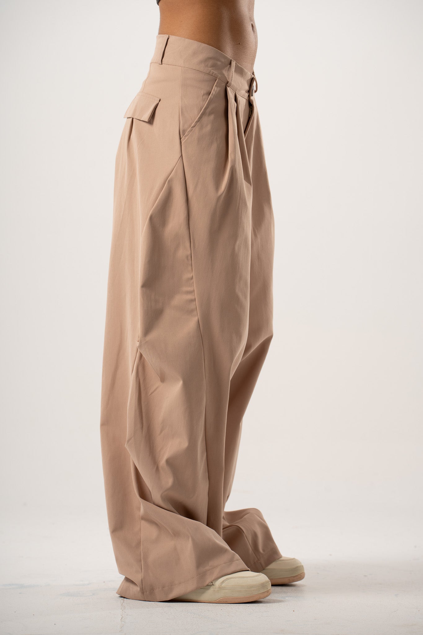 Refined Pleated Pants