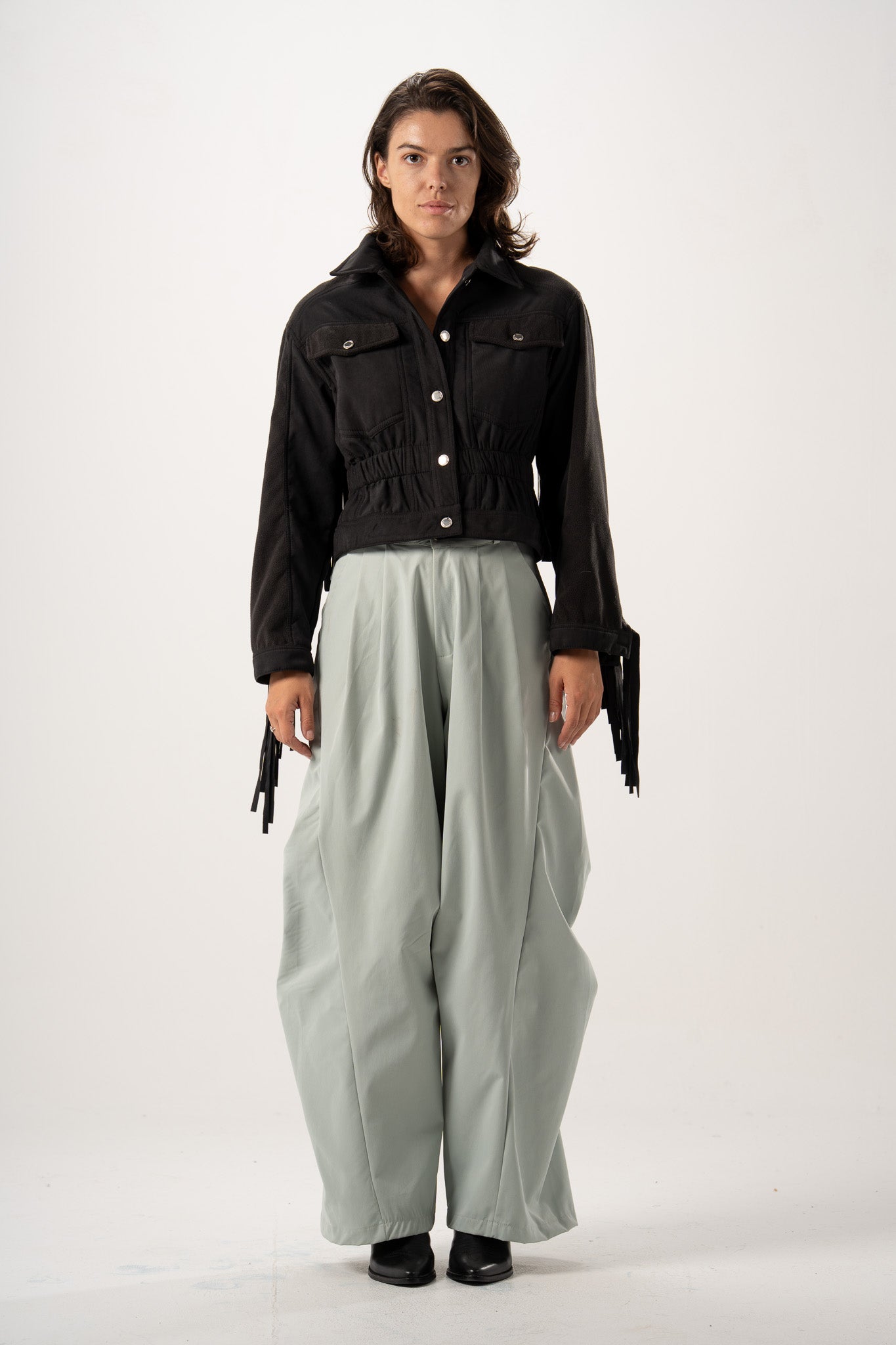 Refined Pleated Pants