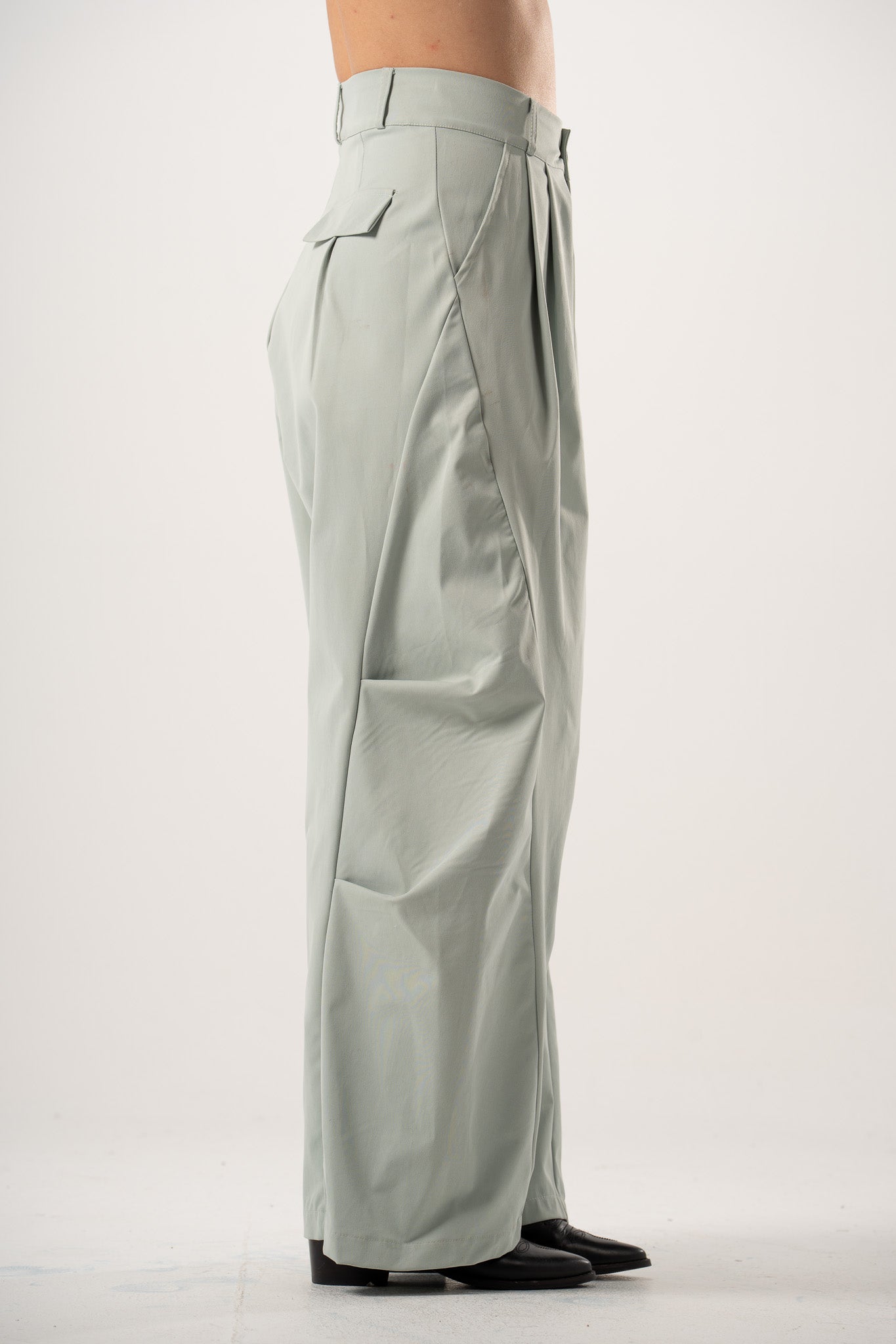 Refined Pleated Pants