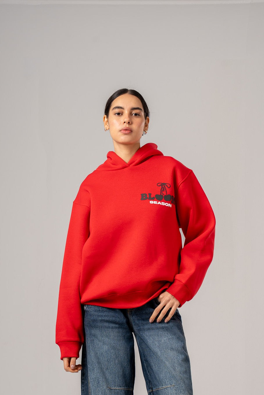 Printed Oversized Hoodie