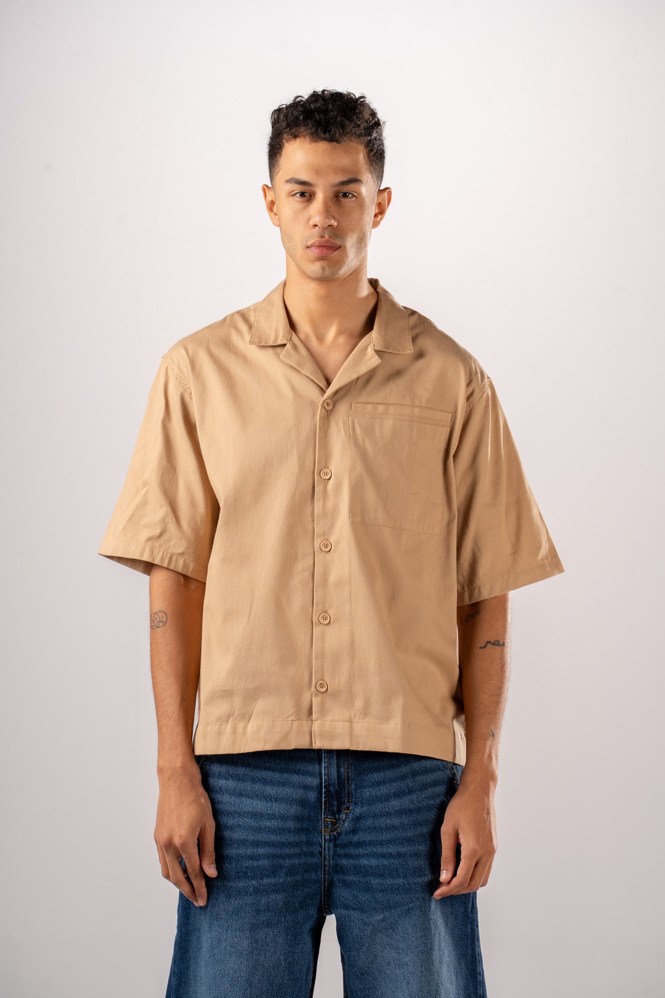 Relaxed Pocket Tee with Back Logo