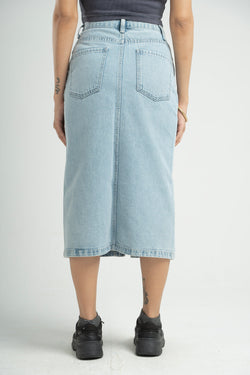 Fitted Denim Skirt
