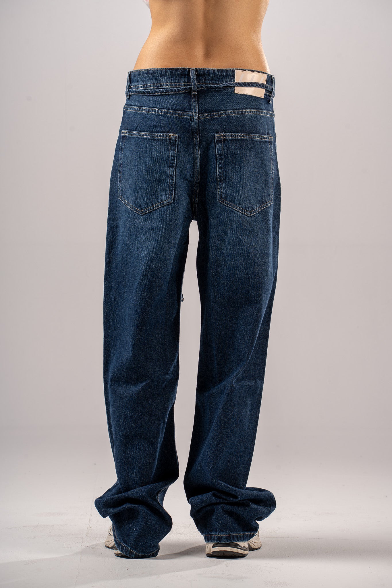 Belted Wide Leg Jeans