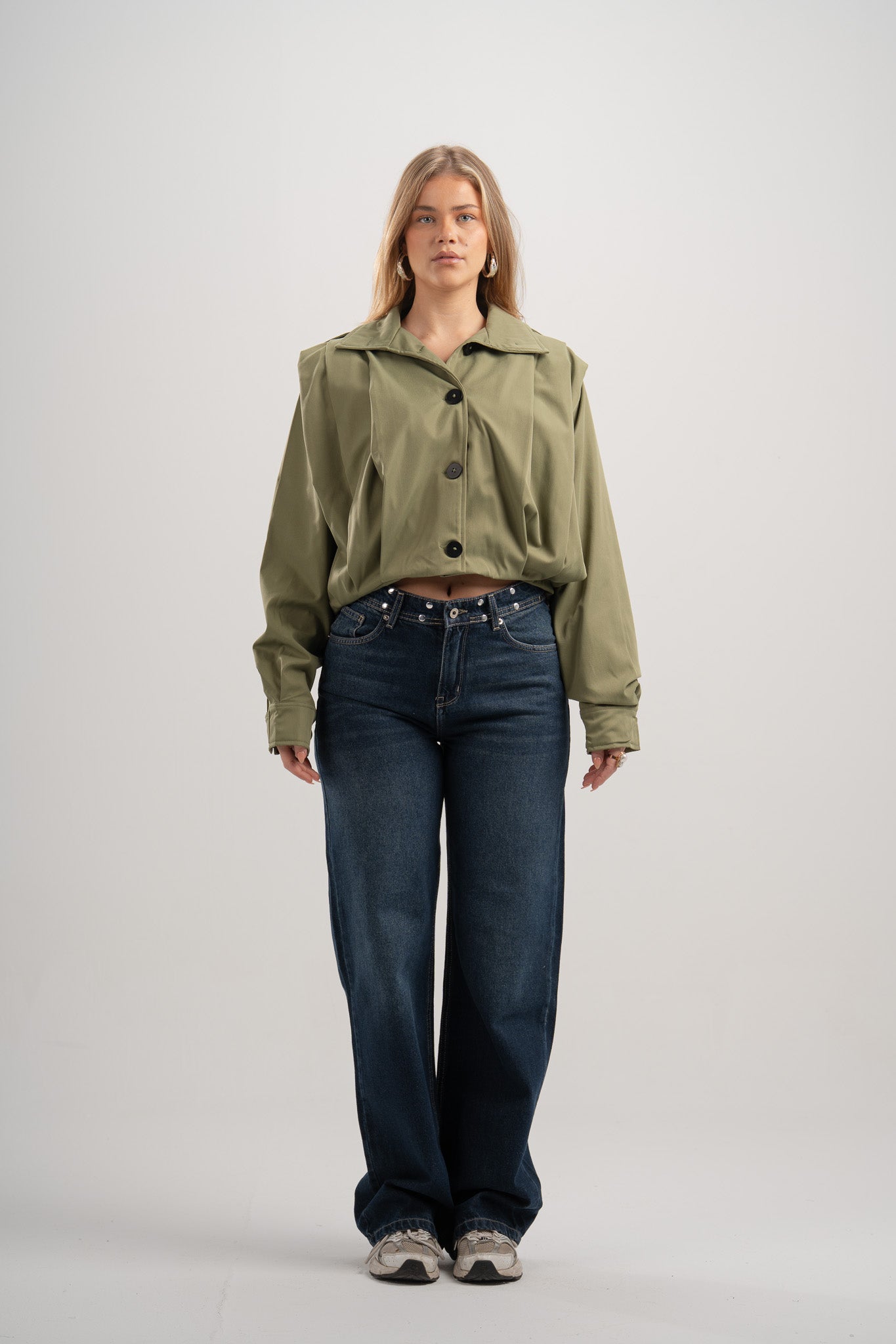 Studded Wide Leg Jeans