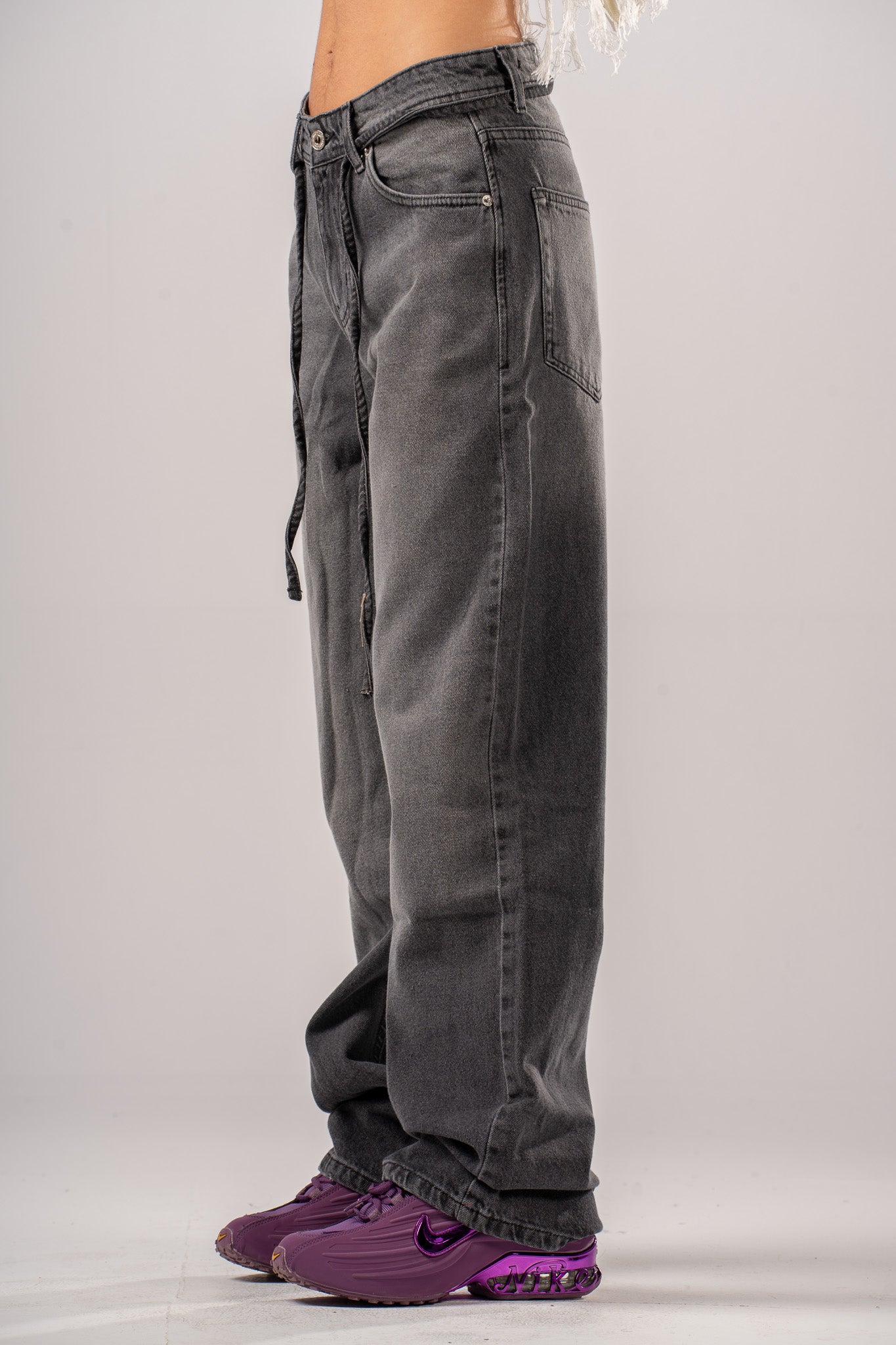 Belted Wide Leg Jeans