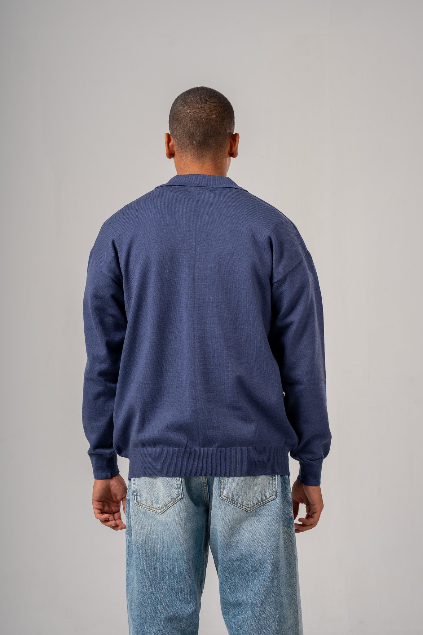 Buttoned Cardigan With Collar