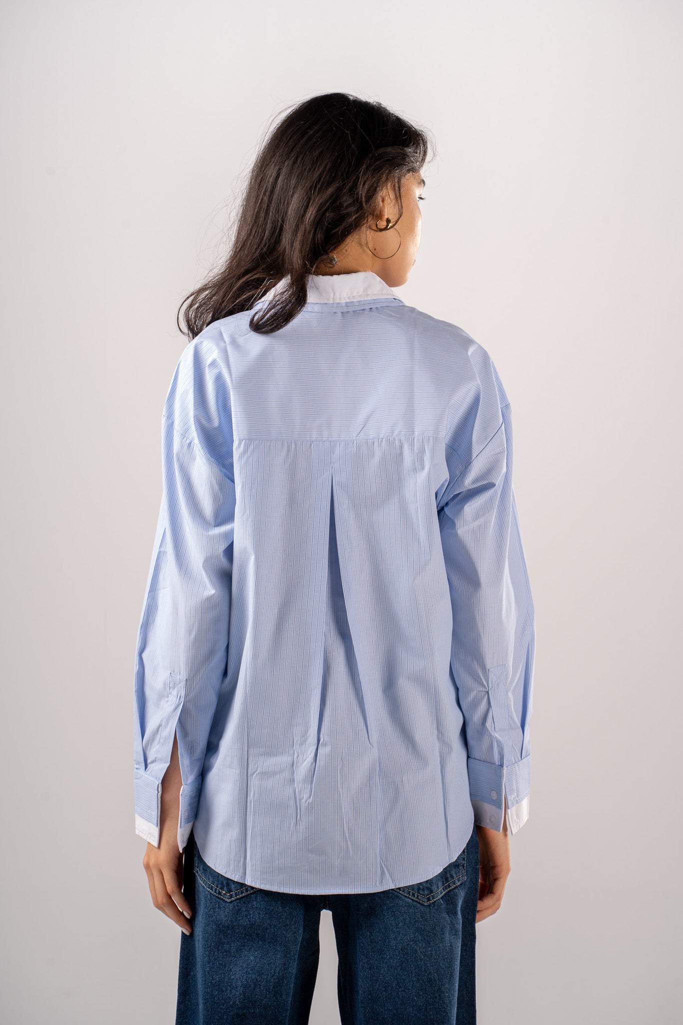 Contrast Poplin Shirt