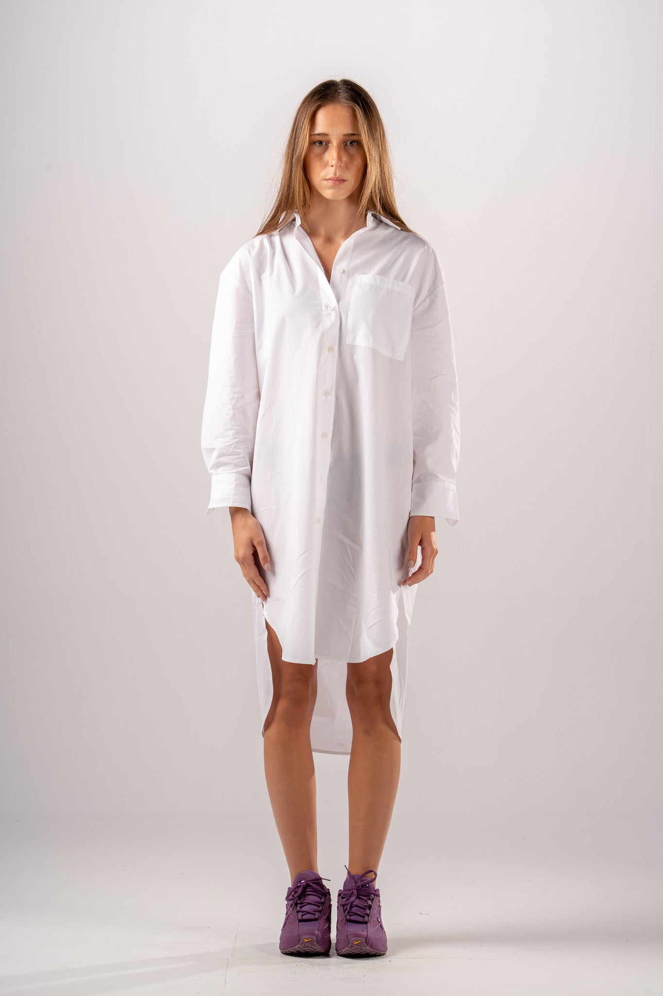 Oversized Poplin Shirt Dress