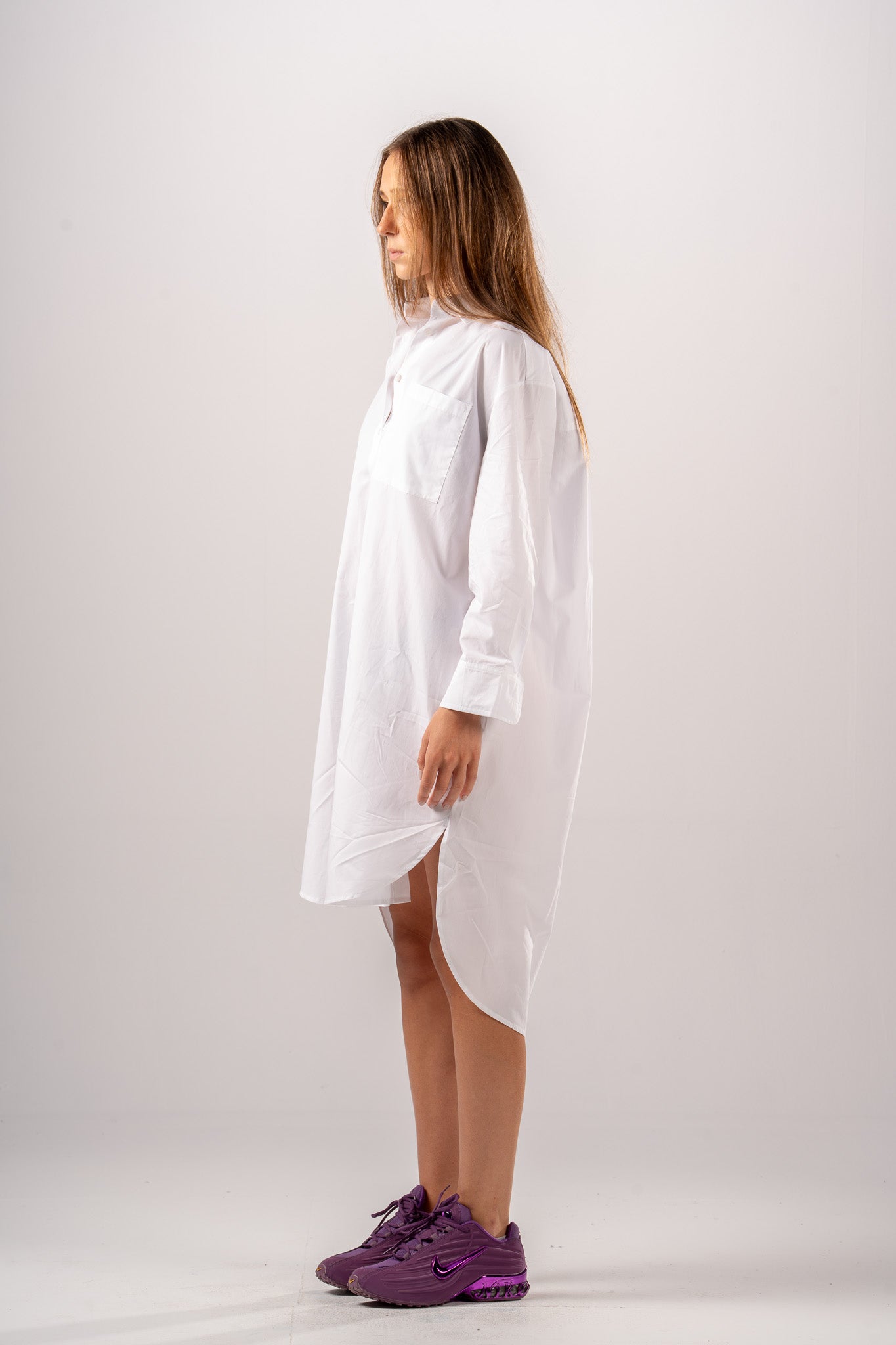 Oversized Poplin Shirt Dress