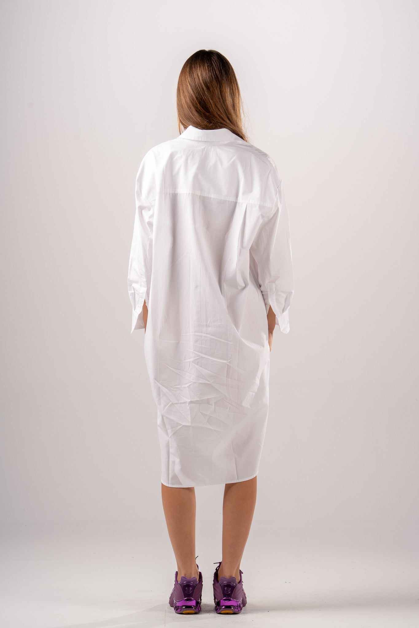 Oversized Poplin Shirt Dress