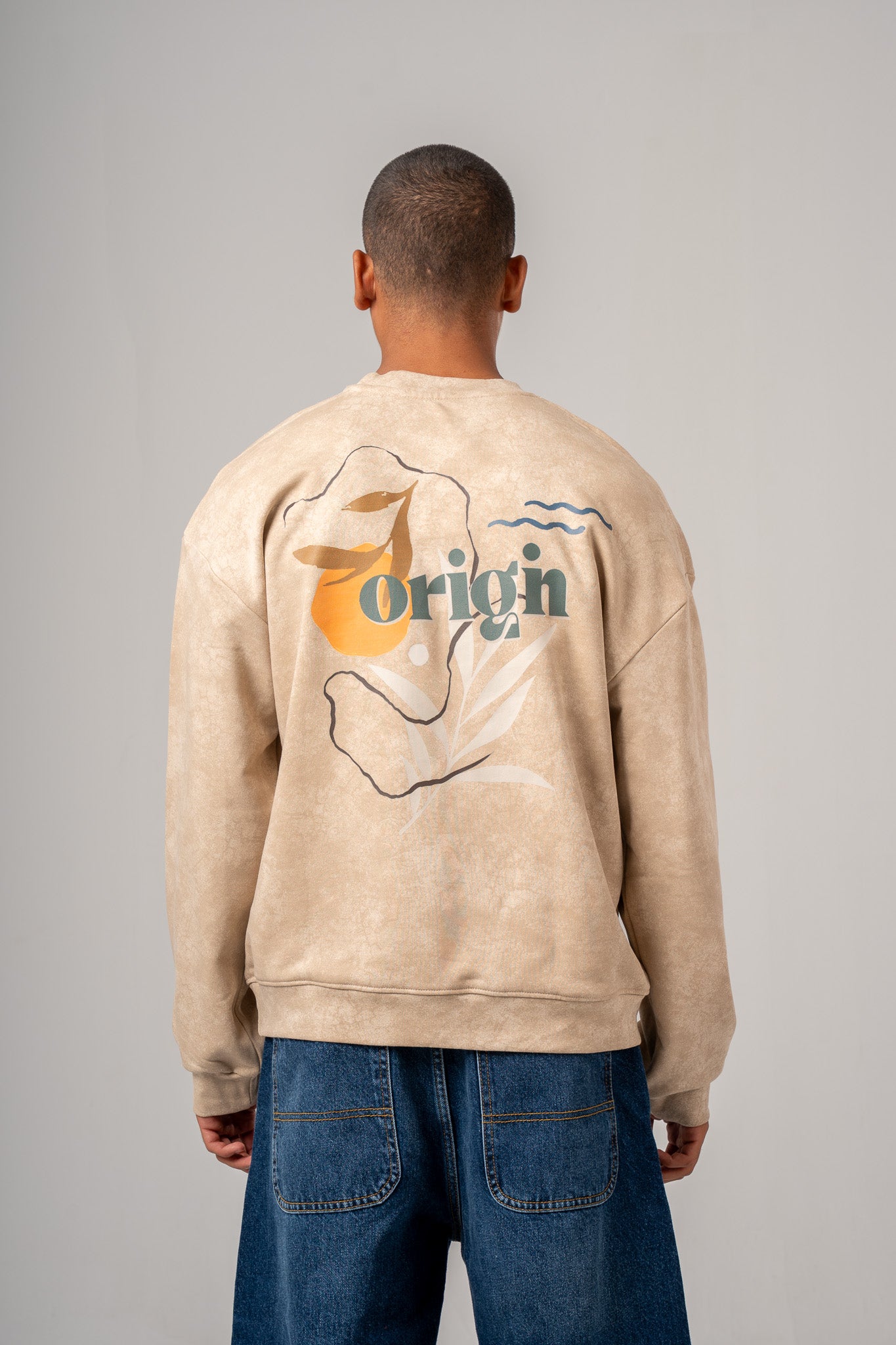 Printed Oversized Sweatshirt