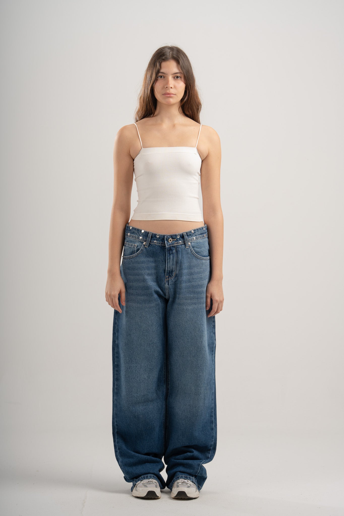 Studded Wide Leg Jeans