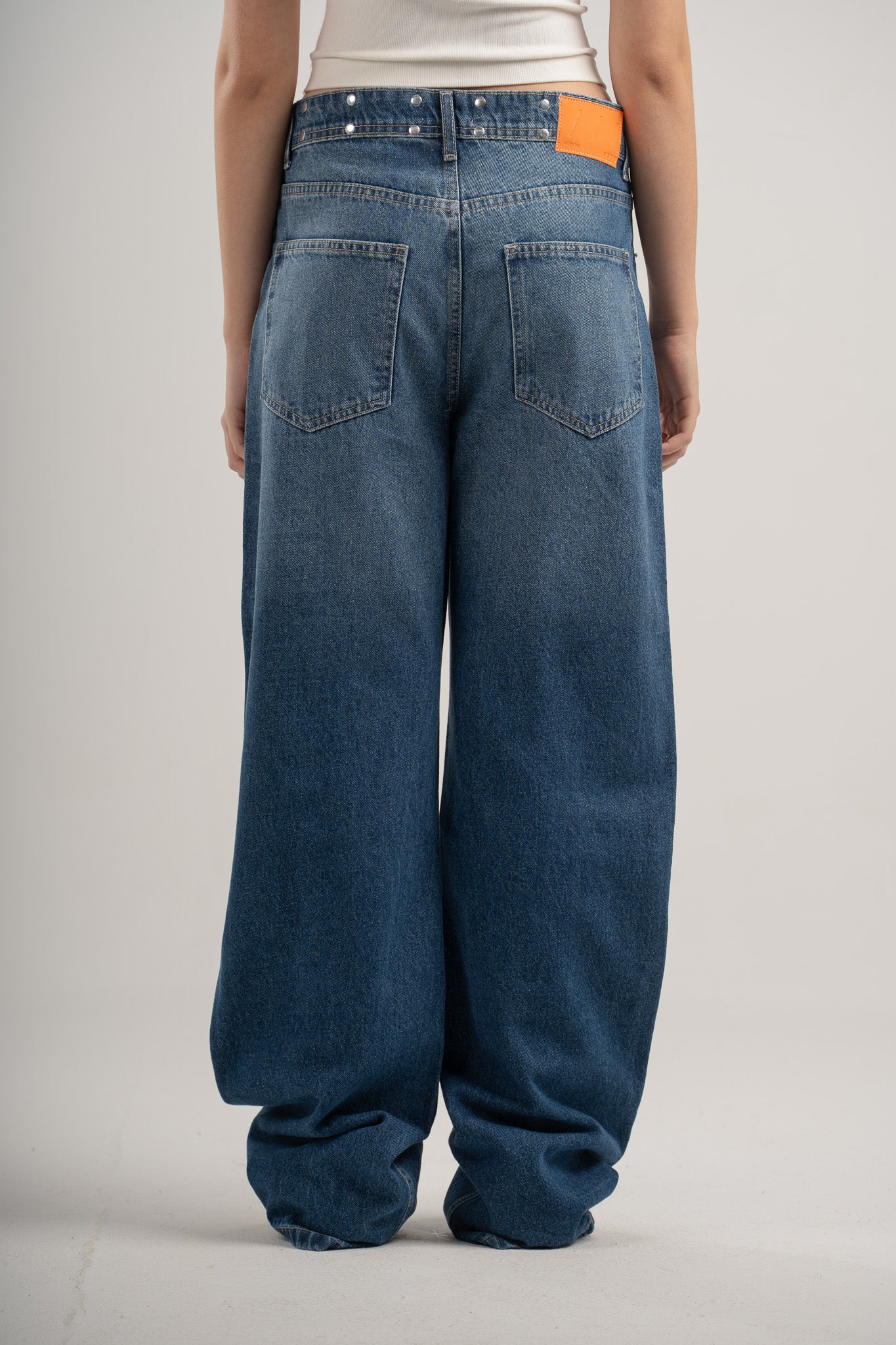 Studded Wide Leg Jeans