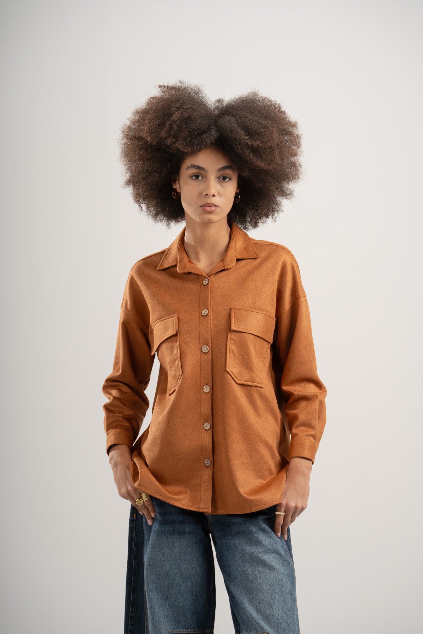 Suede Overshirt