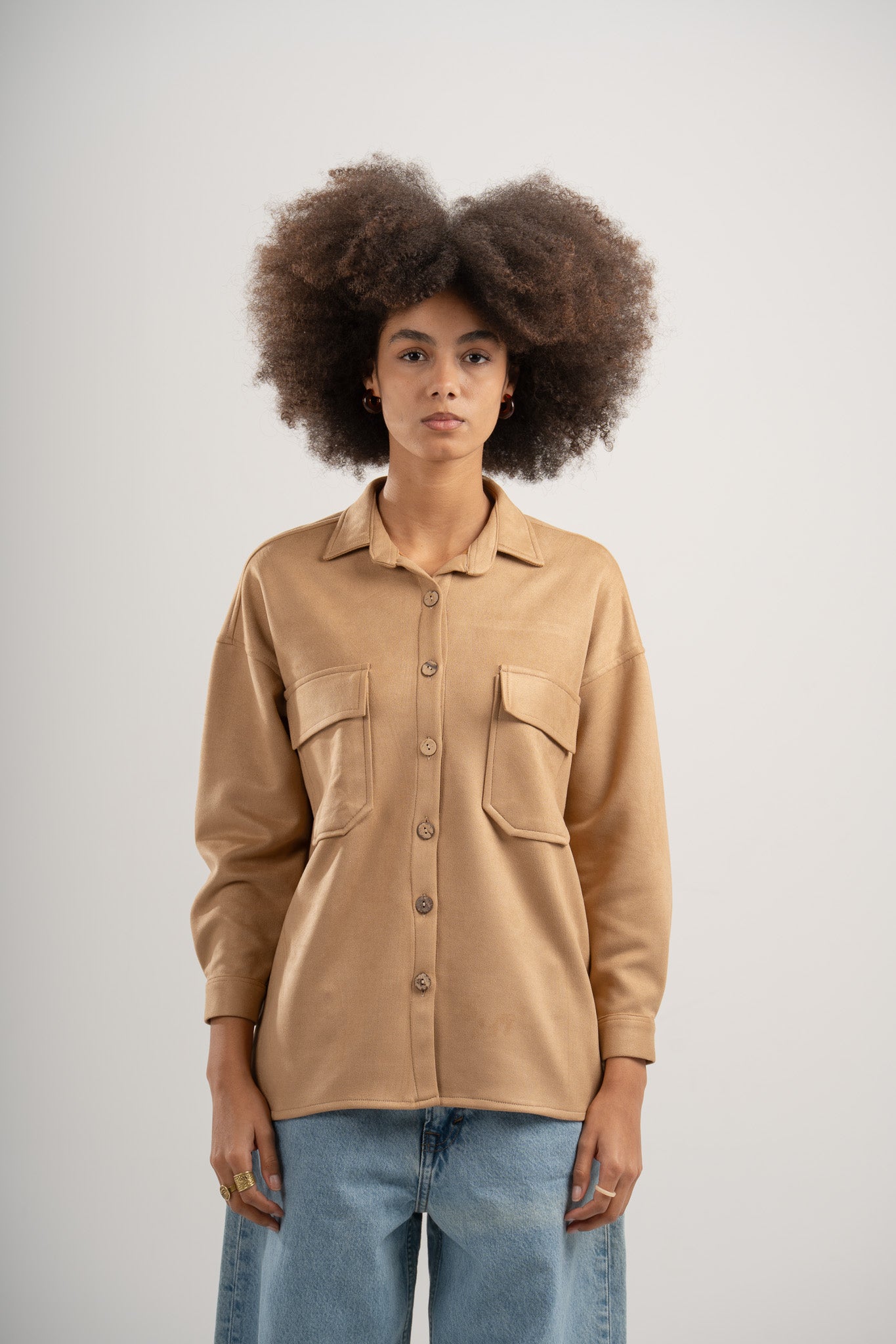 Suede Overshirt