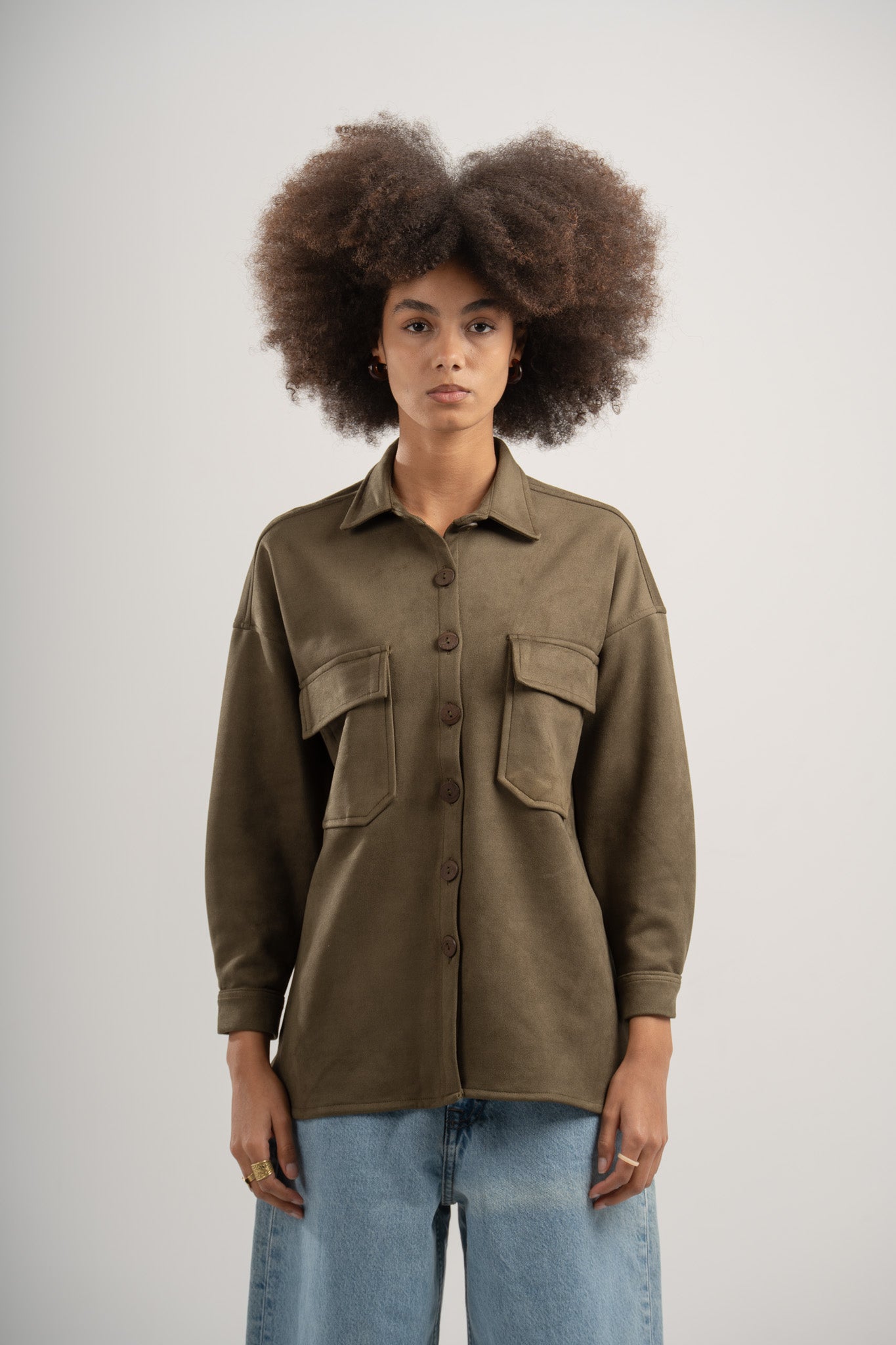 Suede Overshirt