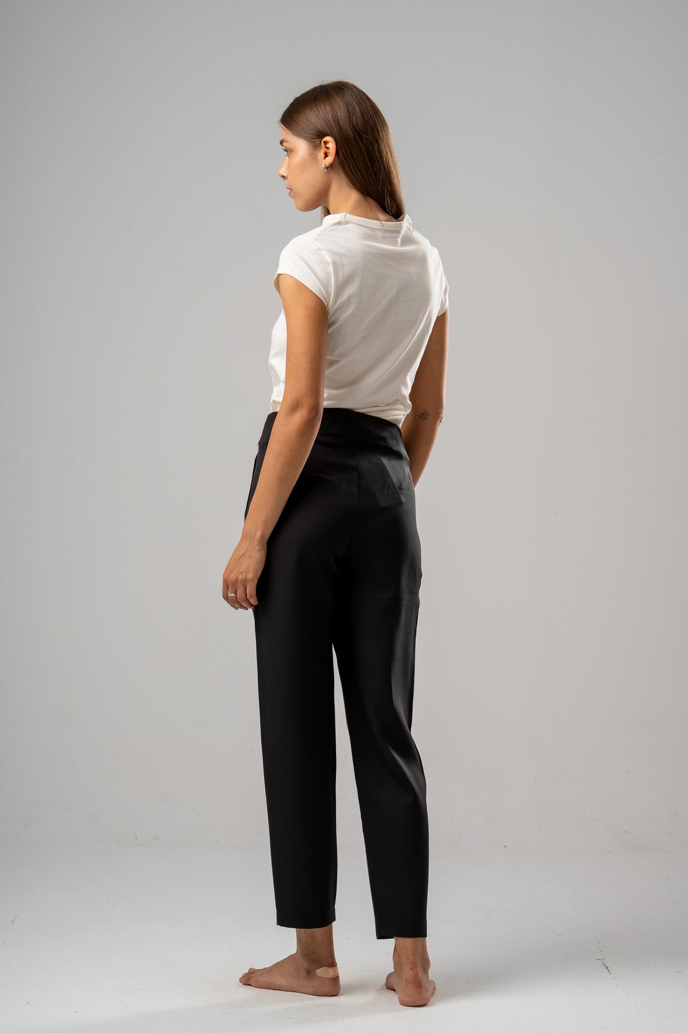 Carrot-Leg Pants