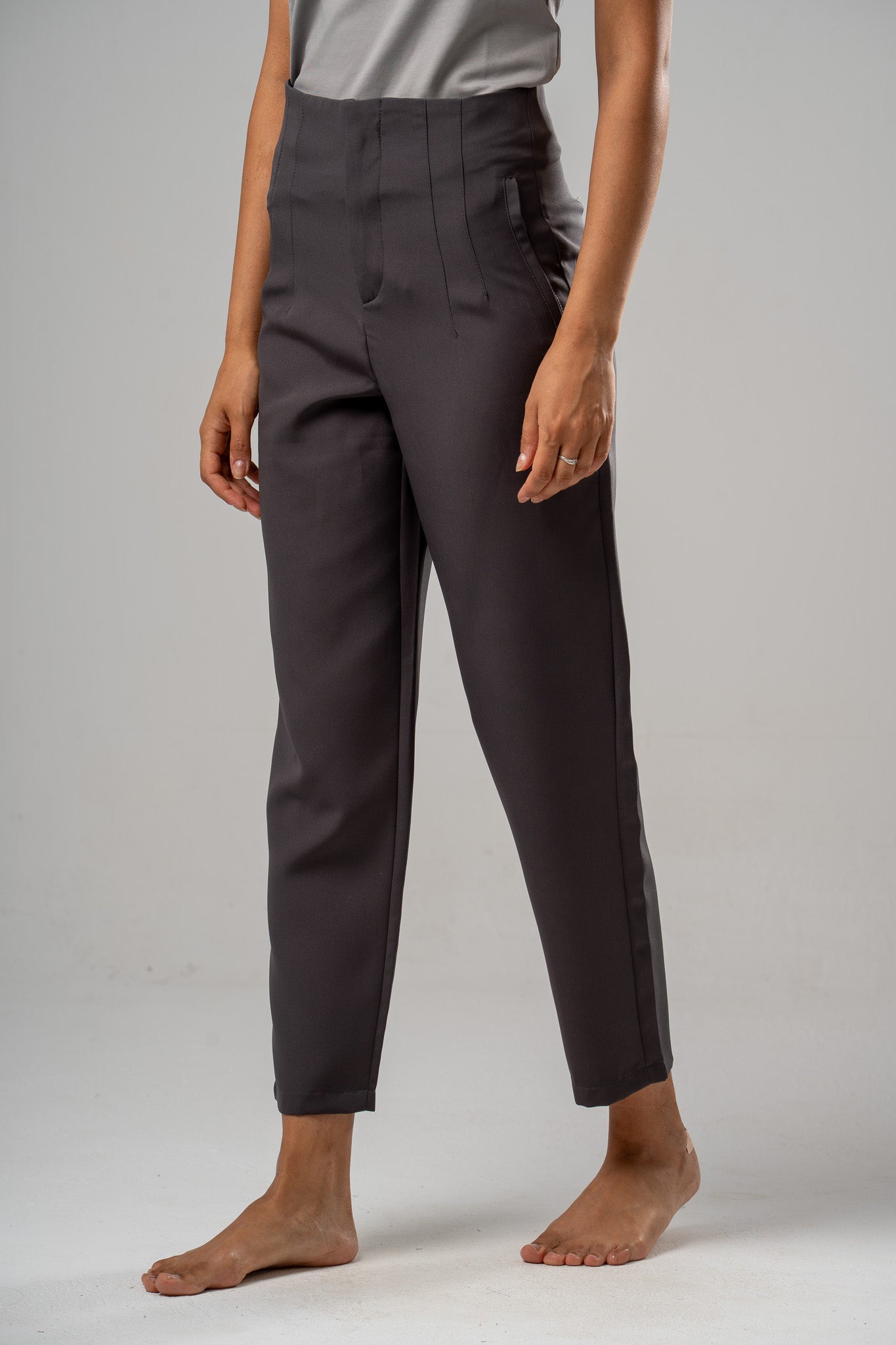Carrot-Leg Pants