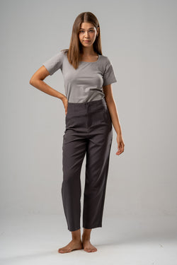 Carrot-Leg Pants