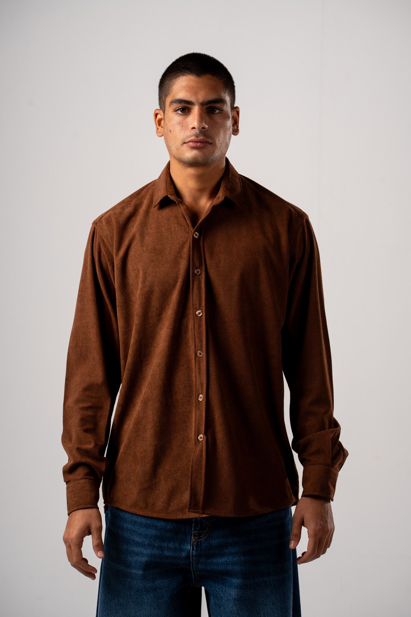 Brown Corduroy Shirt