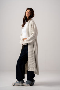 Cable Front Cardigan - Sale