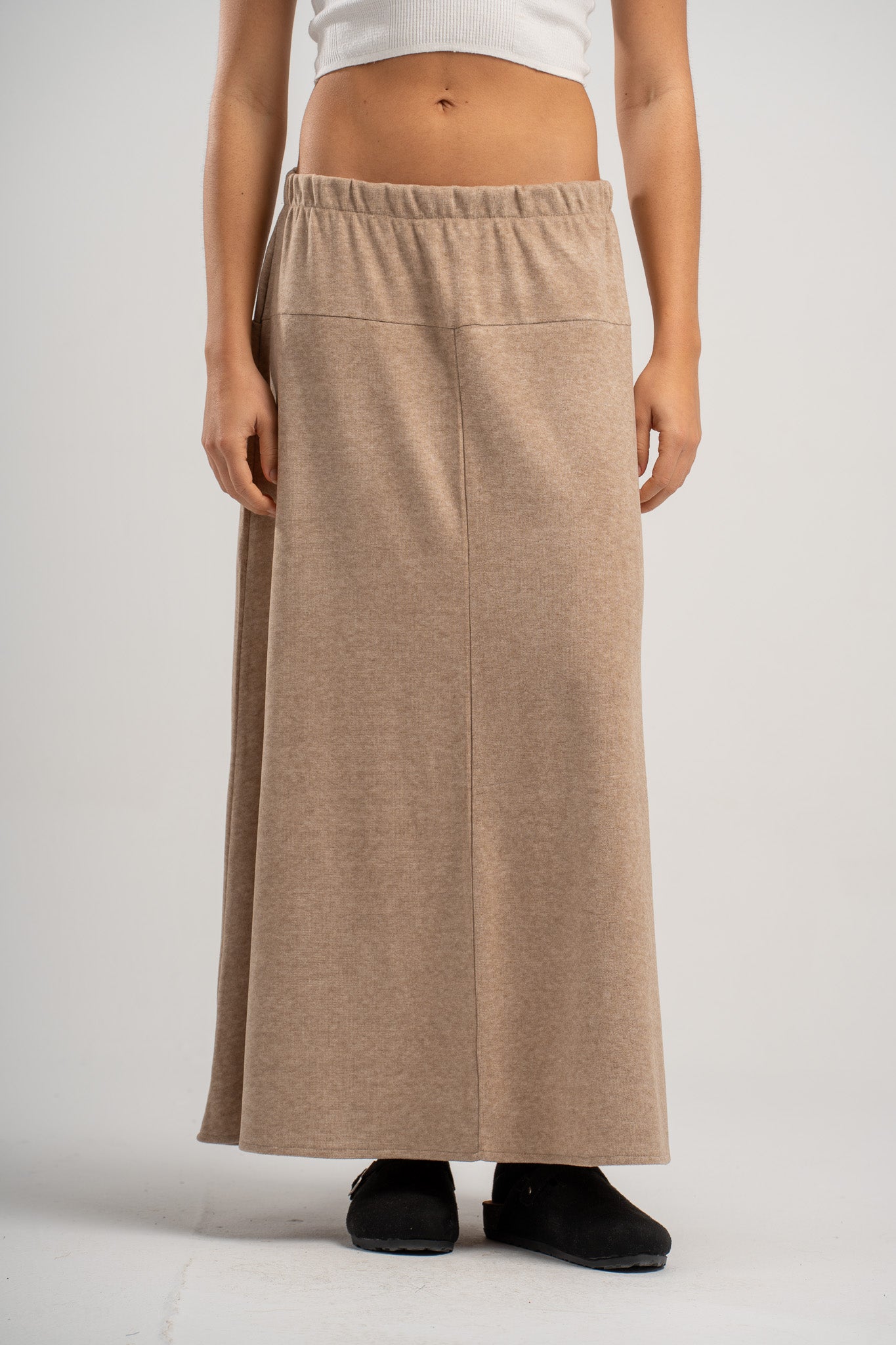 Soft Knit Midi Skirt