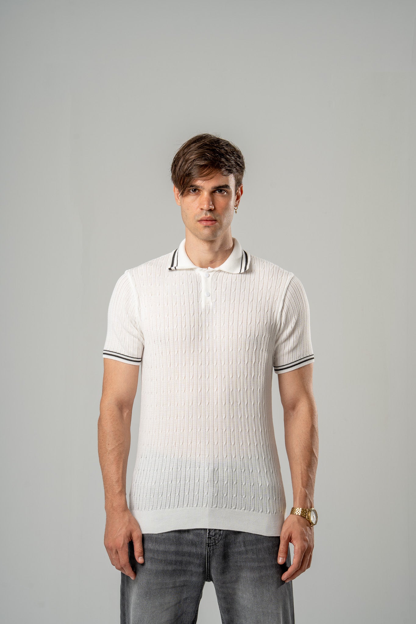Knitted Polo T-shirt