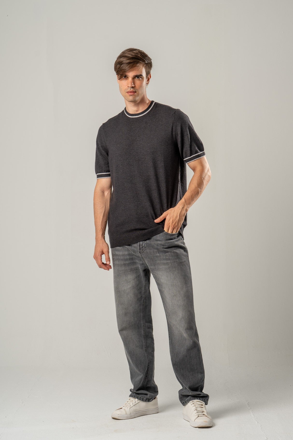 Short Sleeve Knit Tee