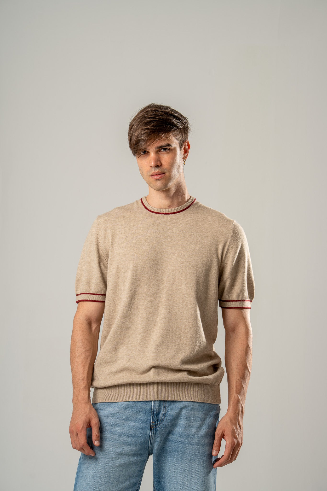 Short Sleeve Knit Tee