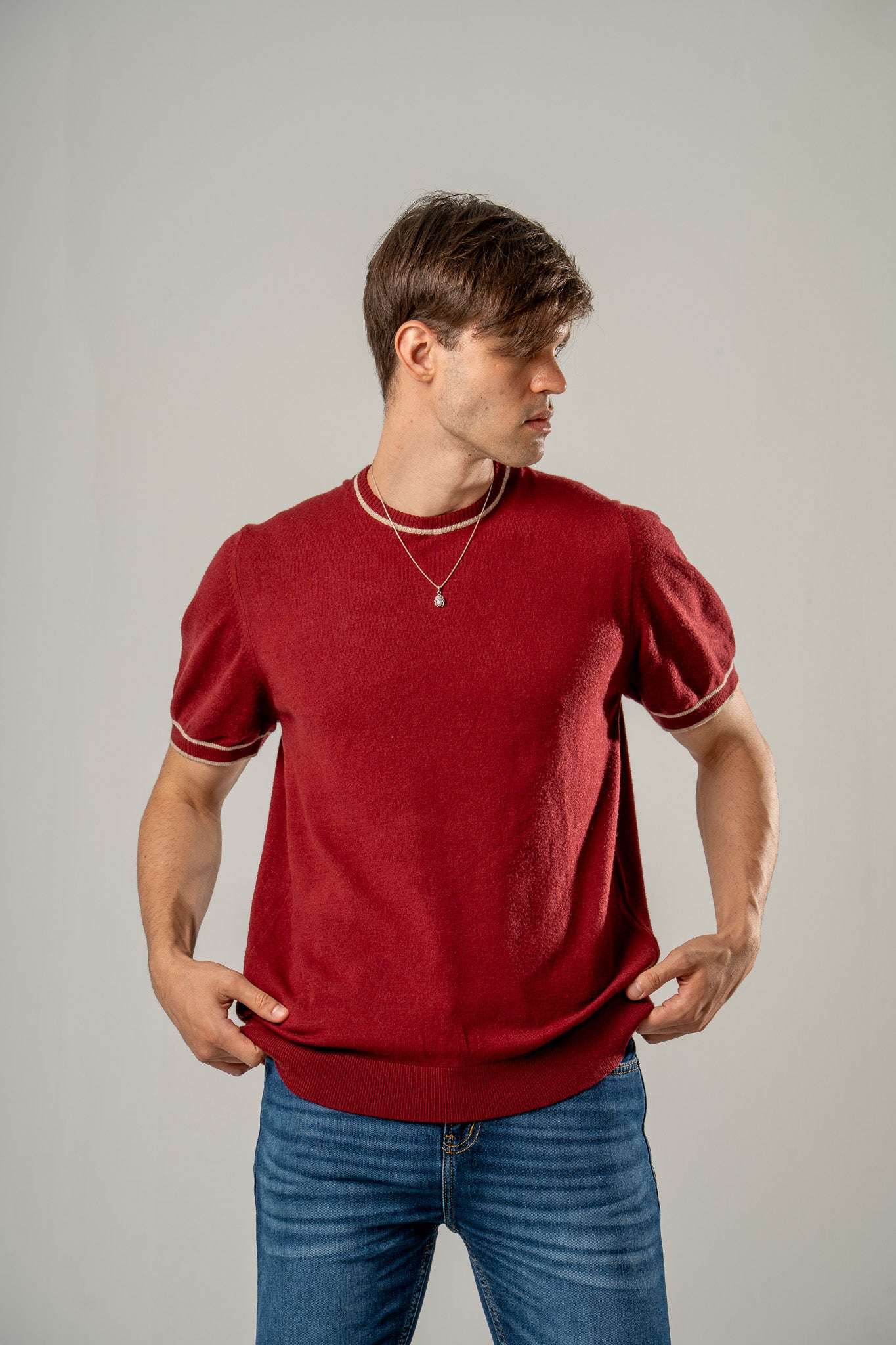 Short Sleeve Knit Tee