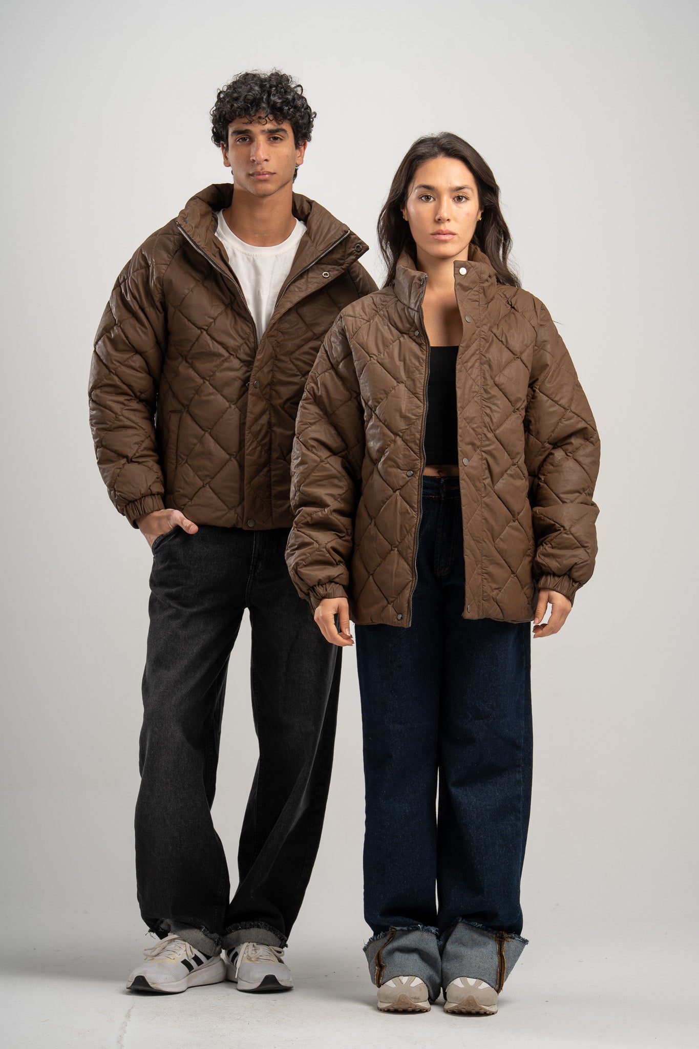 Leather Puffer Jacket