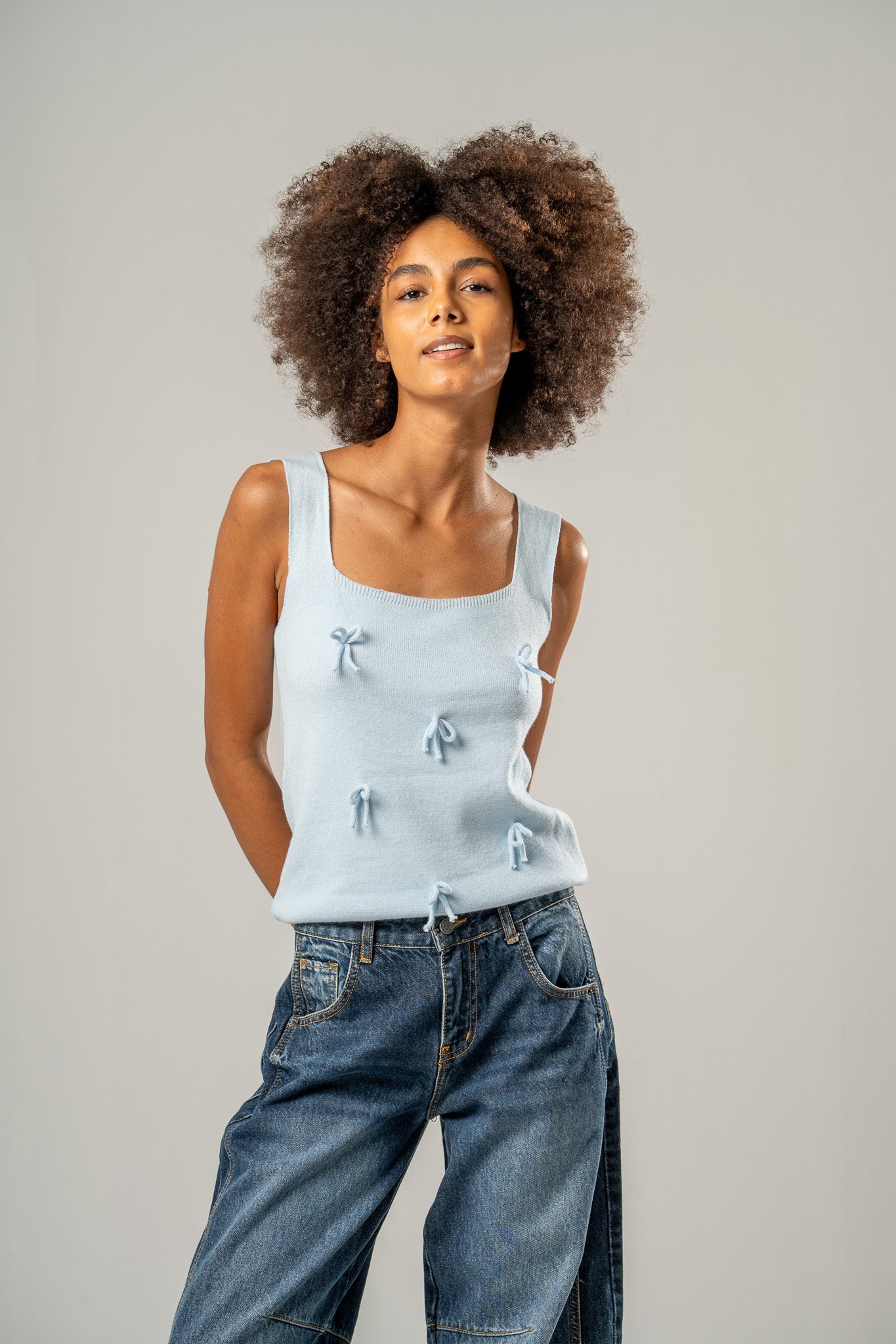 Bow Knitted Top