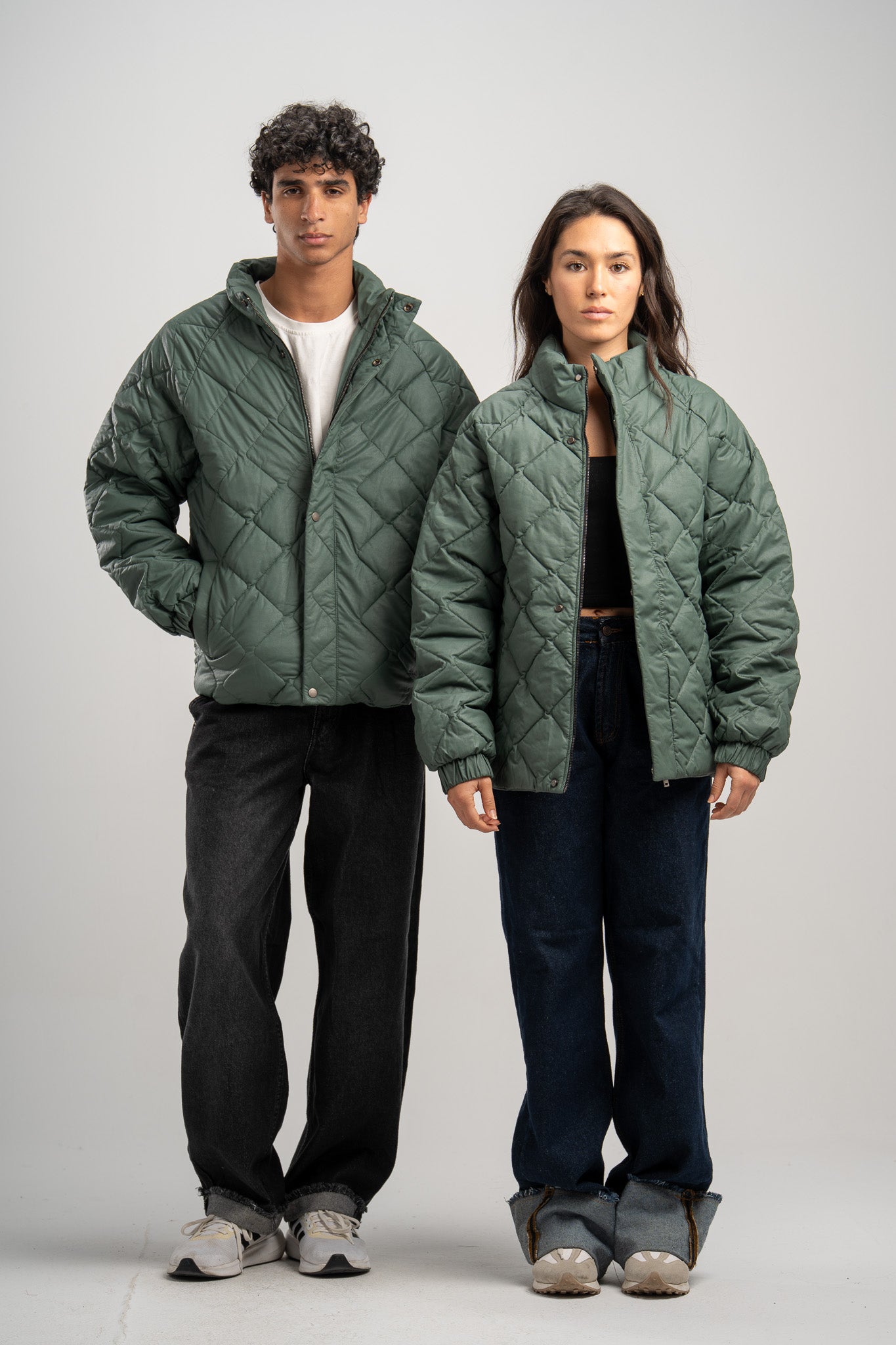 Leather Puffer Jacket