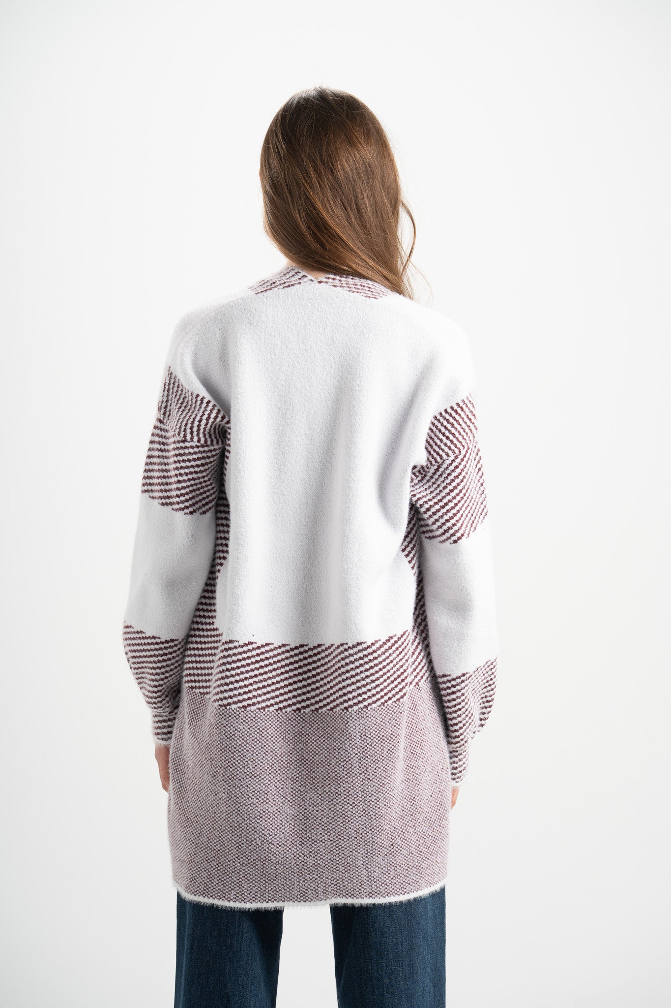 Open-Front Long Cardigan