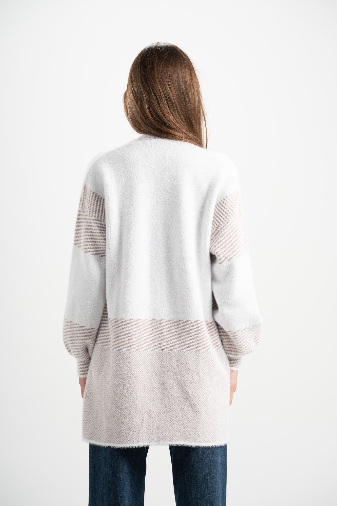 Open-Front Long Cardigan