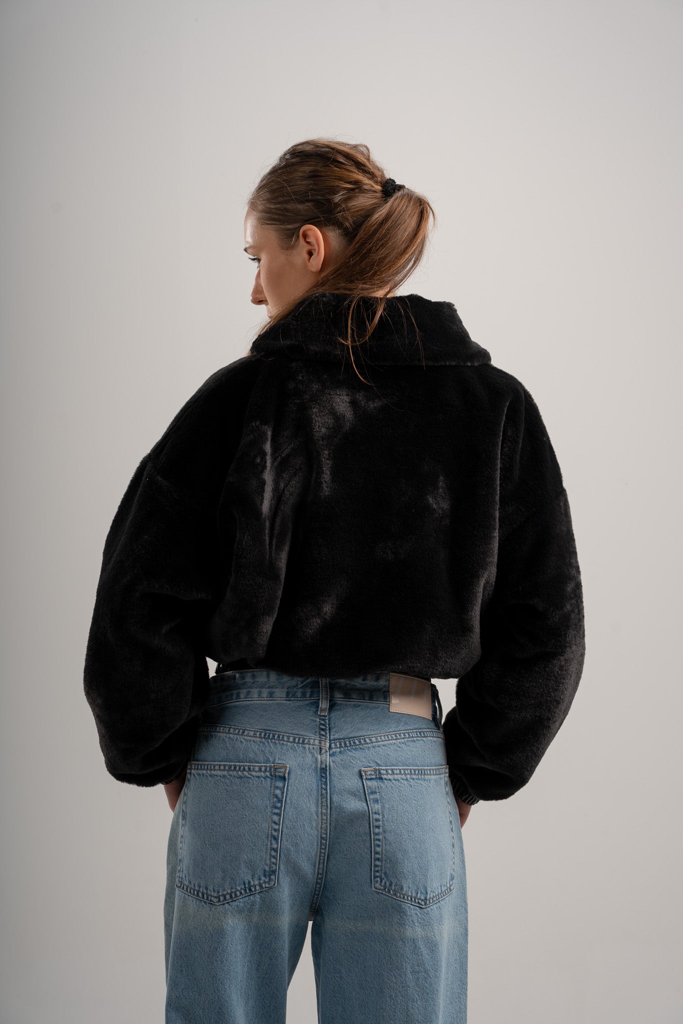 Zip Up Fur Jacket