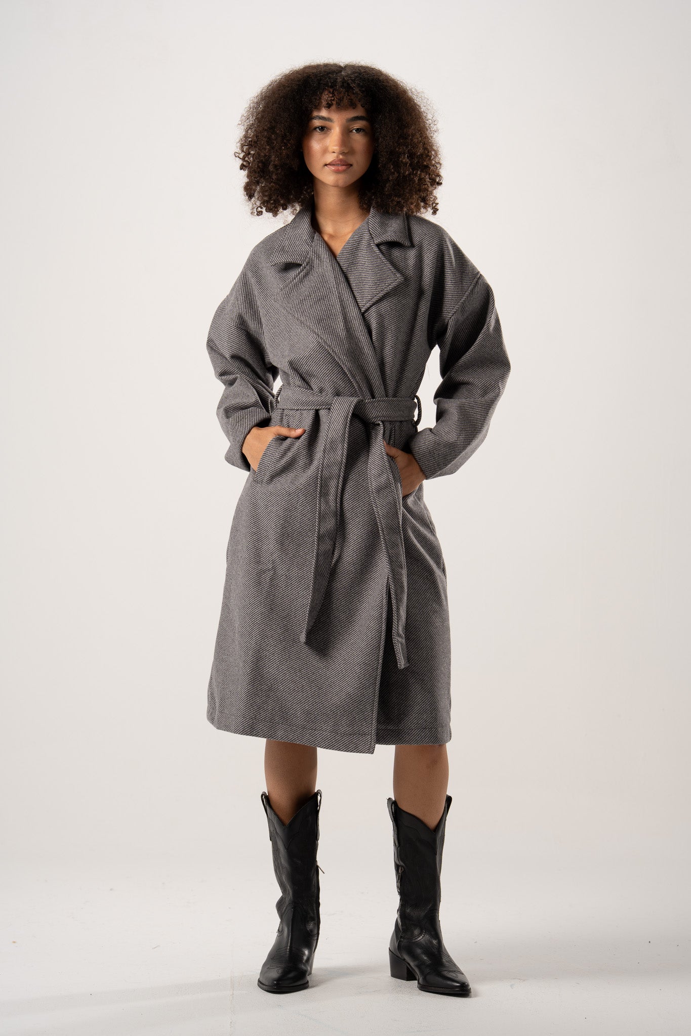 Textured Wool Overcoat