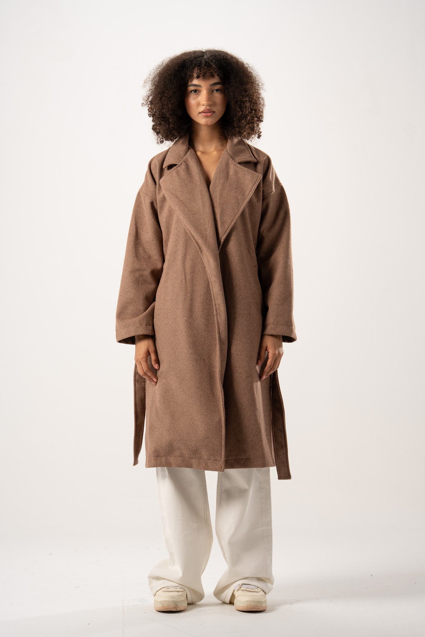 Textured Wool Overcoat
