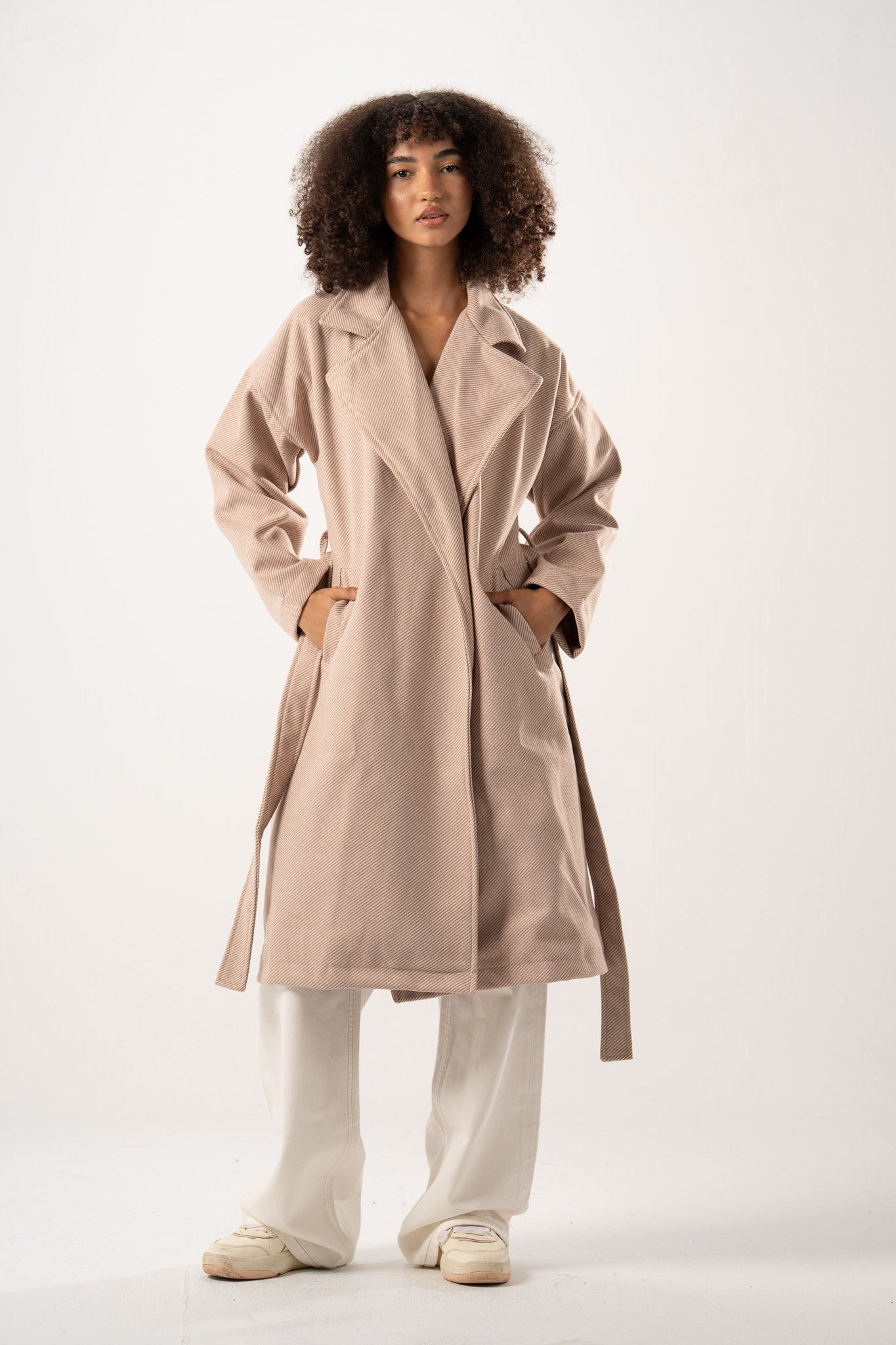 Textured Wool Overcoat
