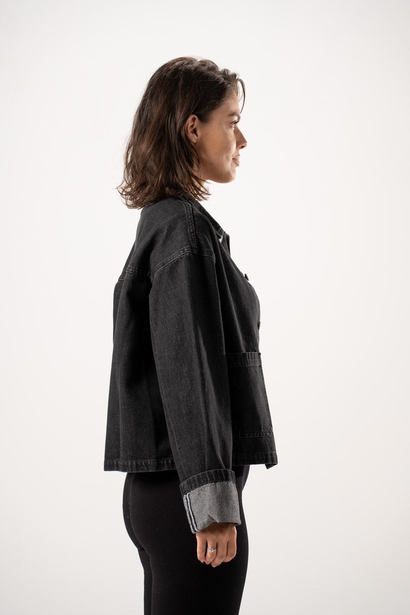 Turn-Up Denim Jacket