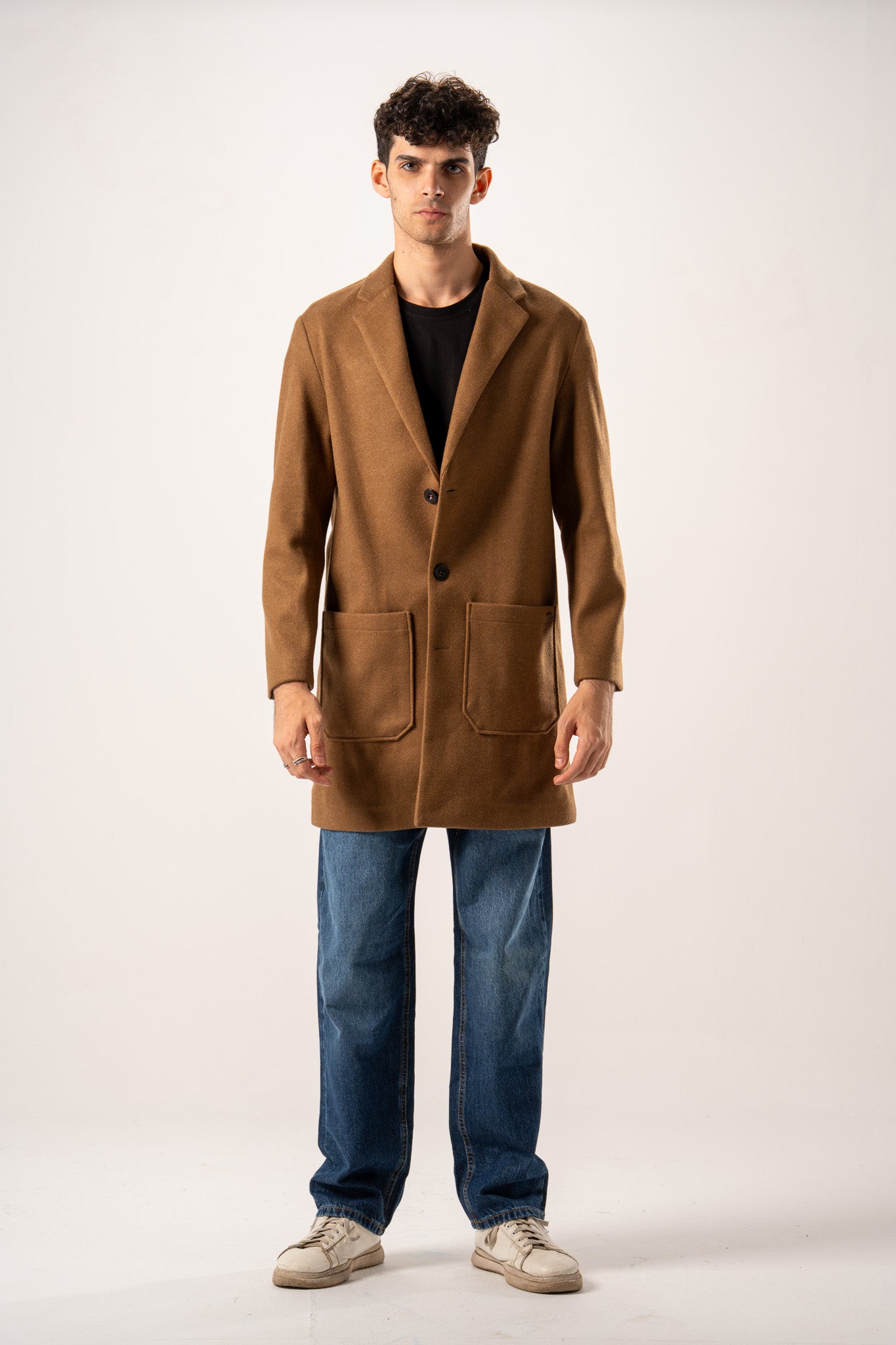 Basic Wool Blend Coat