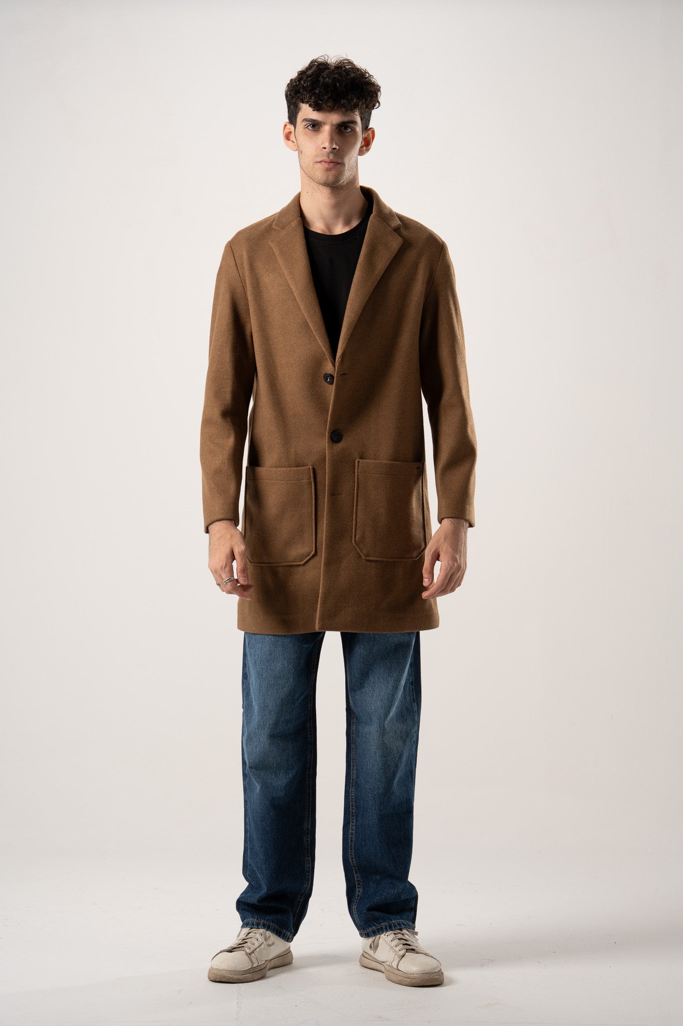 Basic Wool Blend Coat
