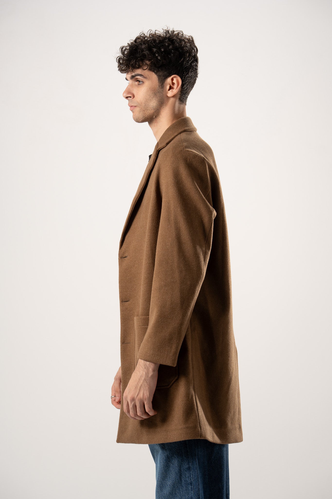 Basic Wool Blend Coat