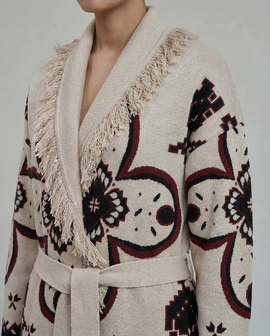 Jacquard Cardigan