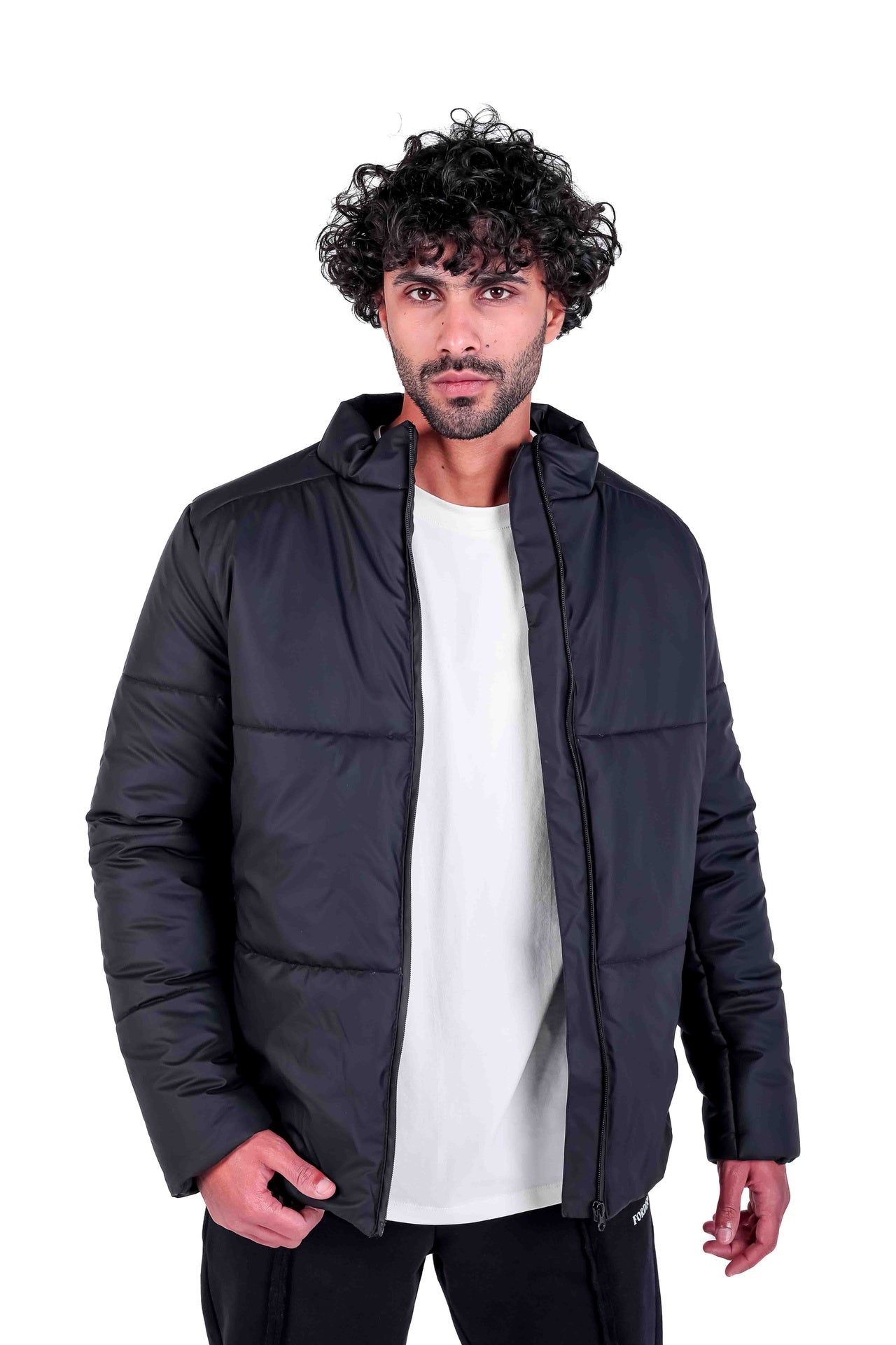 Puffer jacket with 2 front pockets