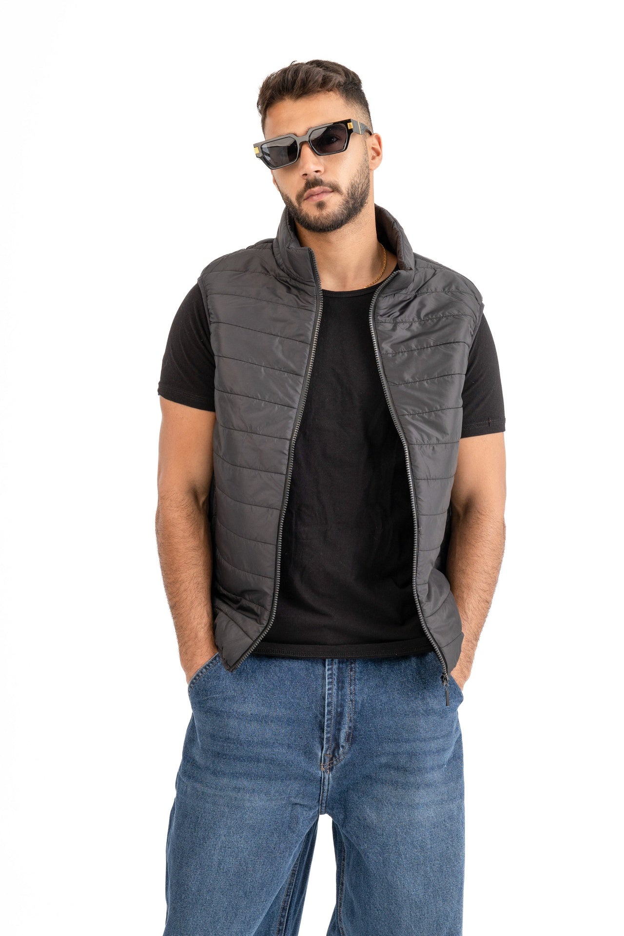 Waterproof vest with 2 hidden pockets