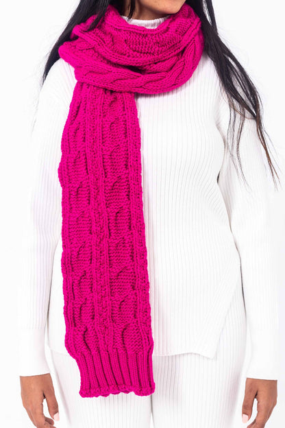 Scarf with braid